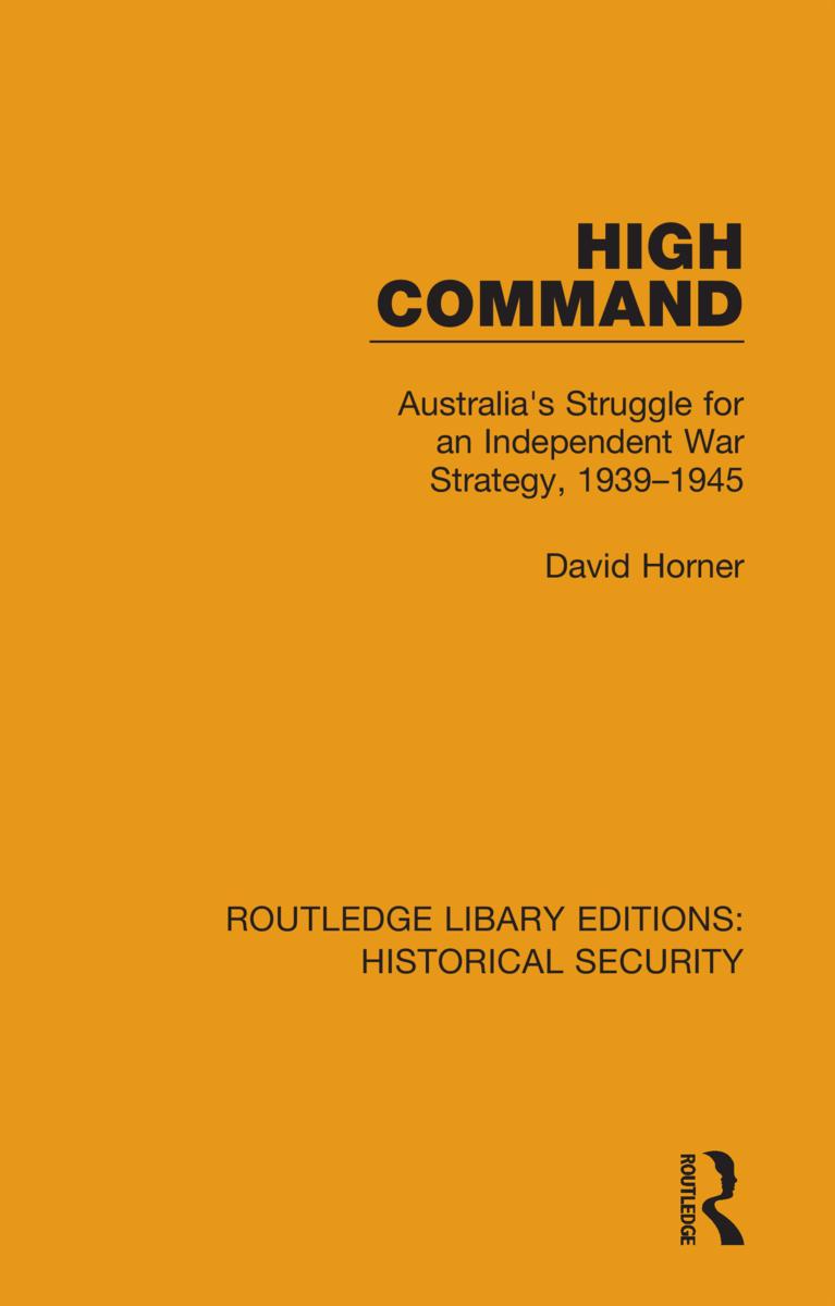 Kniha High Command David Horner