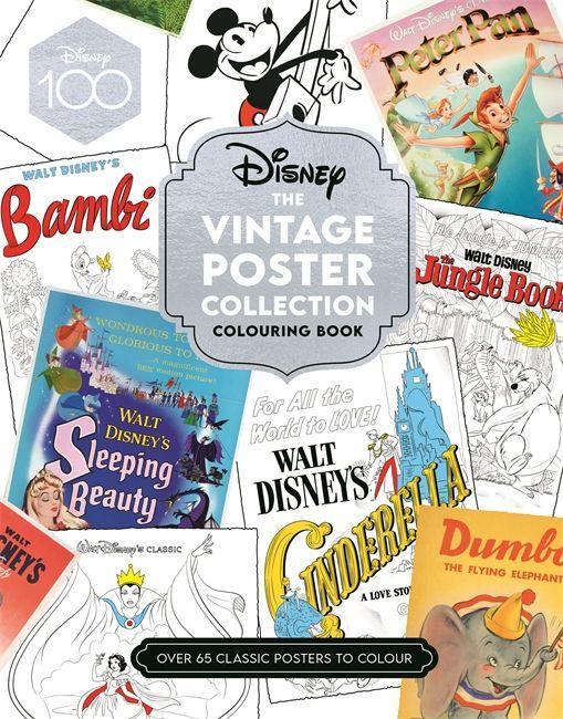 Carte Disney The Vintage Poster Collection Colouring Book Walt Disney Company Ltd.