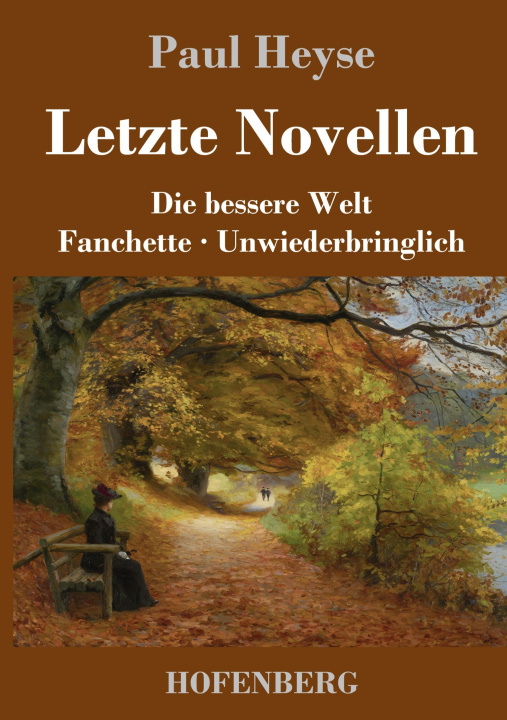 Book Letzte Novellen Paul Heyse
