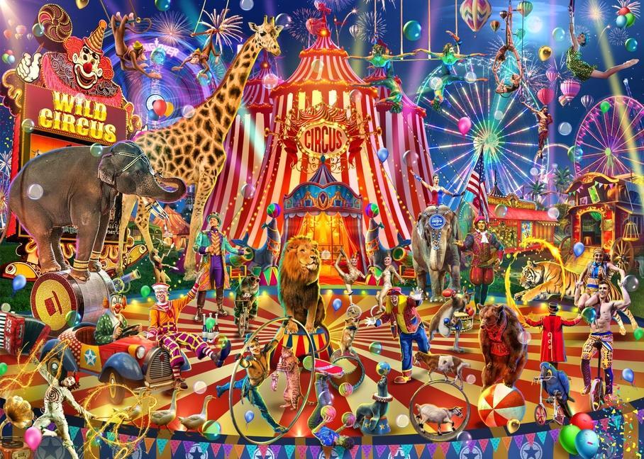 Knjiga Brain Tree - Wild Circus 1000 Pieces Jigsaw Puzzle for Adults: With Droplet Technology for Anti Glare & Soft Touch 
