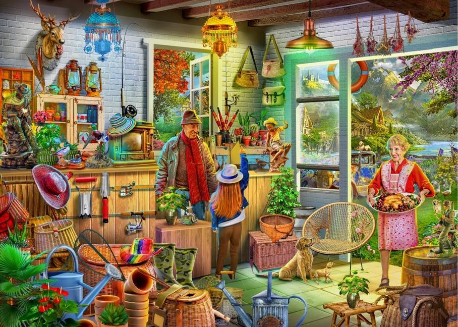 Kniha Brain Tree - Fishing Shed 1000 Pieces Jigsaw Puzzle for Adults: With Droplet Technology for Anti Glare & Soft Touch 