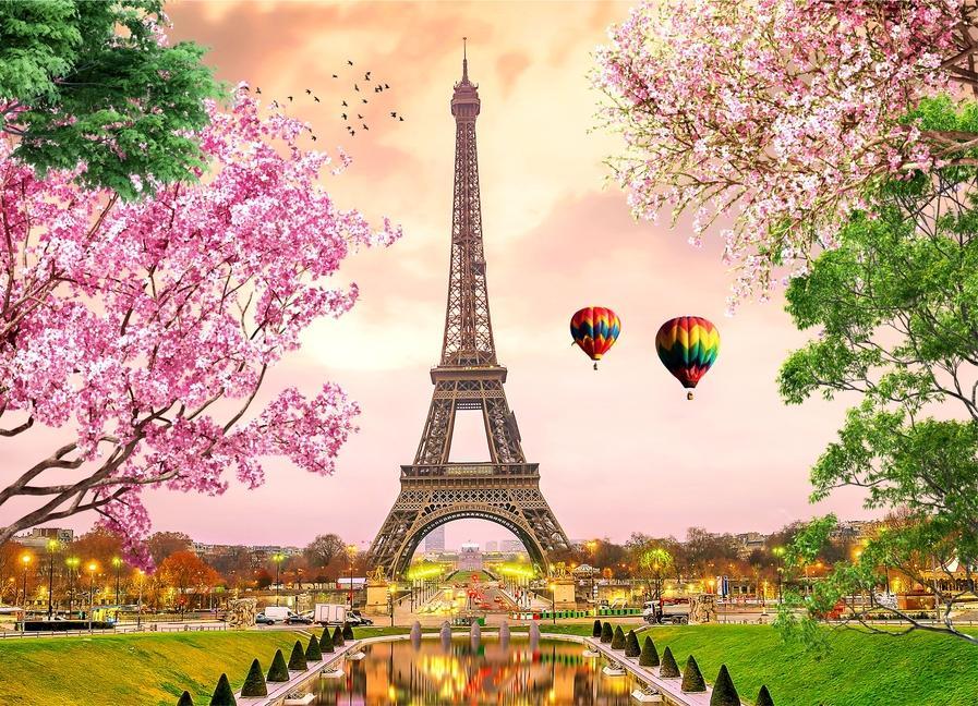Carte Brain Tree - Paris 1000 Pieces Jigsaw Puzzle for Adults: With Droplet Technology for Anti Glare & Soft Touch 