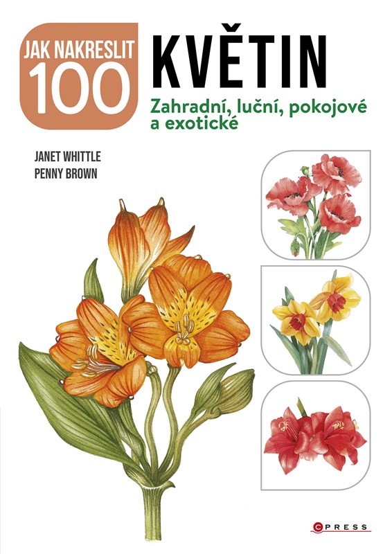 Kniha Jak nakreslit 100 květin 