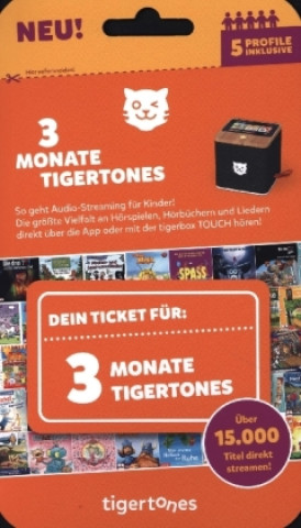 Joc / Jucărie tigermedia tigertones-Ticket NEU 3 Monate Streaming für tigerbox TOUCH 