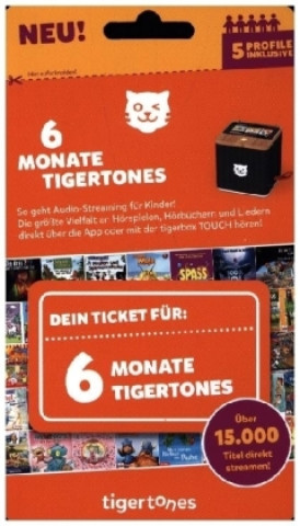 Game/Toy tigermedia tigertones-Ticket NEU 6 Monate Streaming für tigerbox TOUCH 