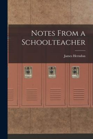 Knjiga Notes From a Schoolteacher James Herndon