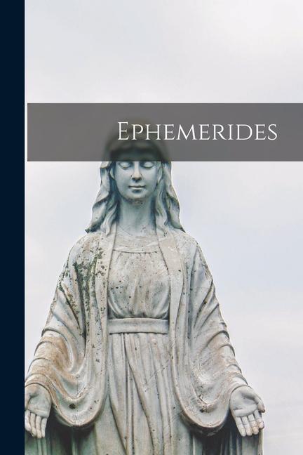 Knjiga Ephemerides Anonymous