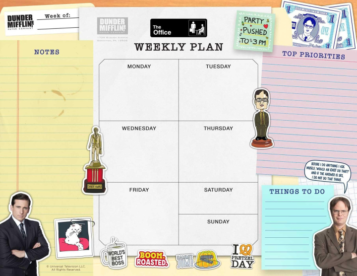 Carte The Office: Weekly Planner Notepad 