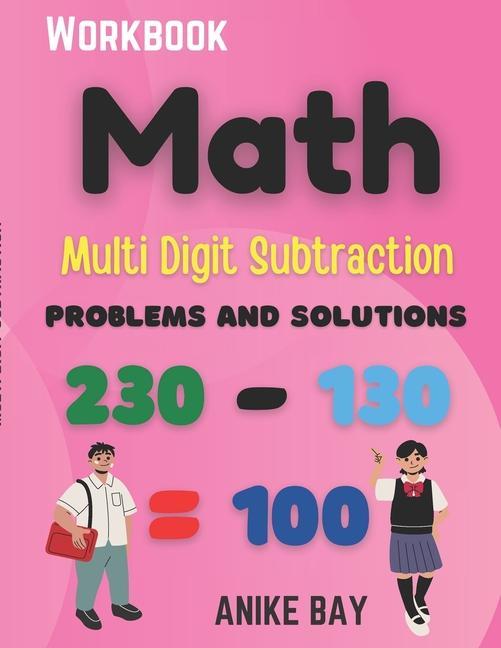Livro Math 1000 Multi Digit Subtraction: Problems and Solutions Anike Bay