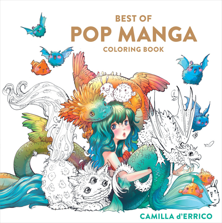 Книга Best of Pop Manga Coloring Book 