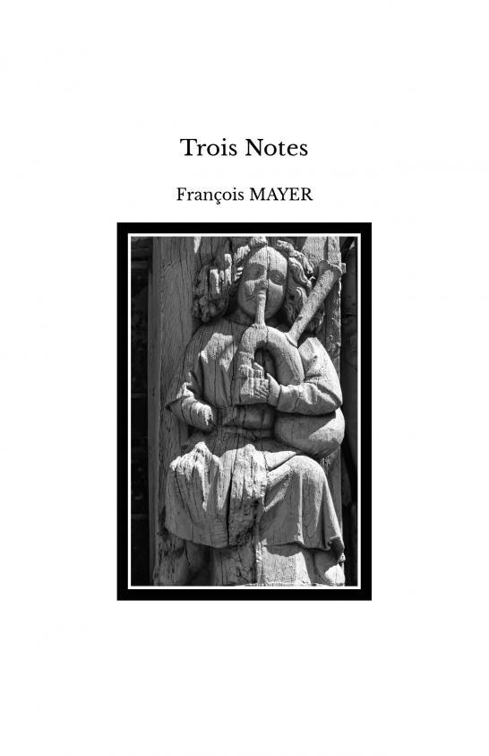 Knjiga Trois Notes MAYER