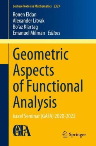Livro Geometric Aspects of Functional Analysis Ronen Eldan