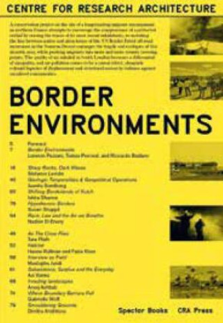 Book Border Environments CRA #1 /anglais Tomas Percival