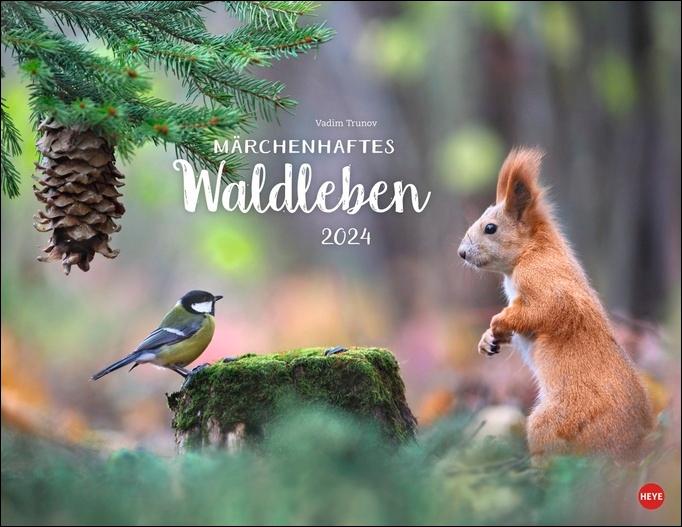 Naptár/Határidőnapló Vadim Trunov: Märchenhaftes Waldleben Posterkalender 2024 