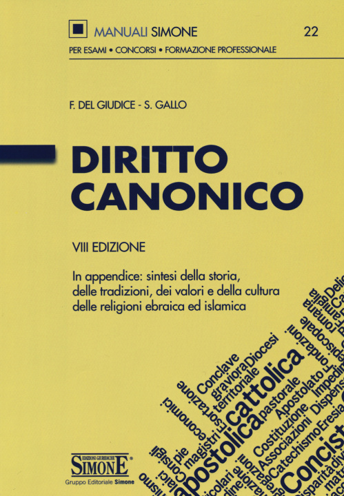 Kniha Diritto canonico Federico Del Giudice