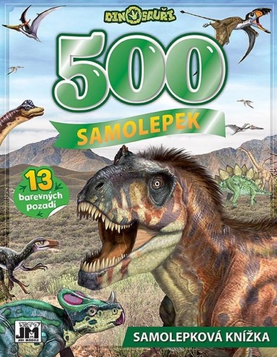 Kniha Samolepková knížka 500 Dinosauři 
