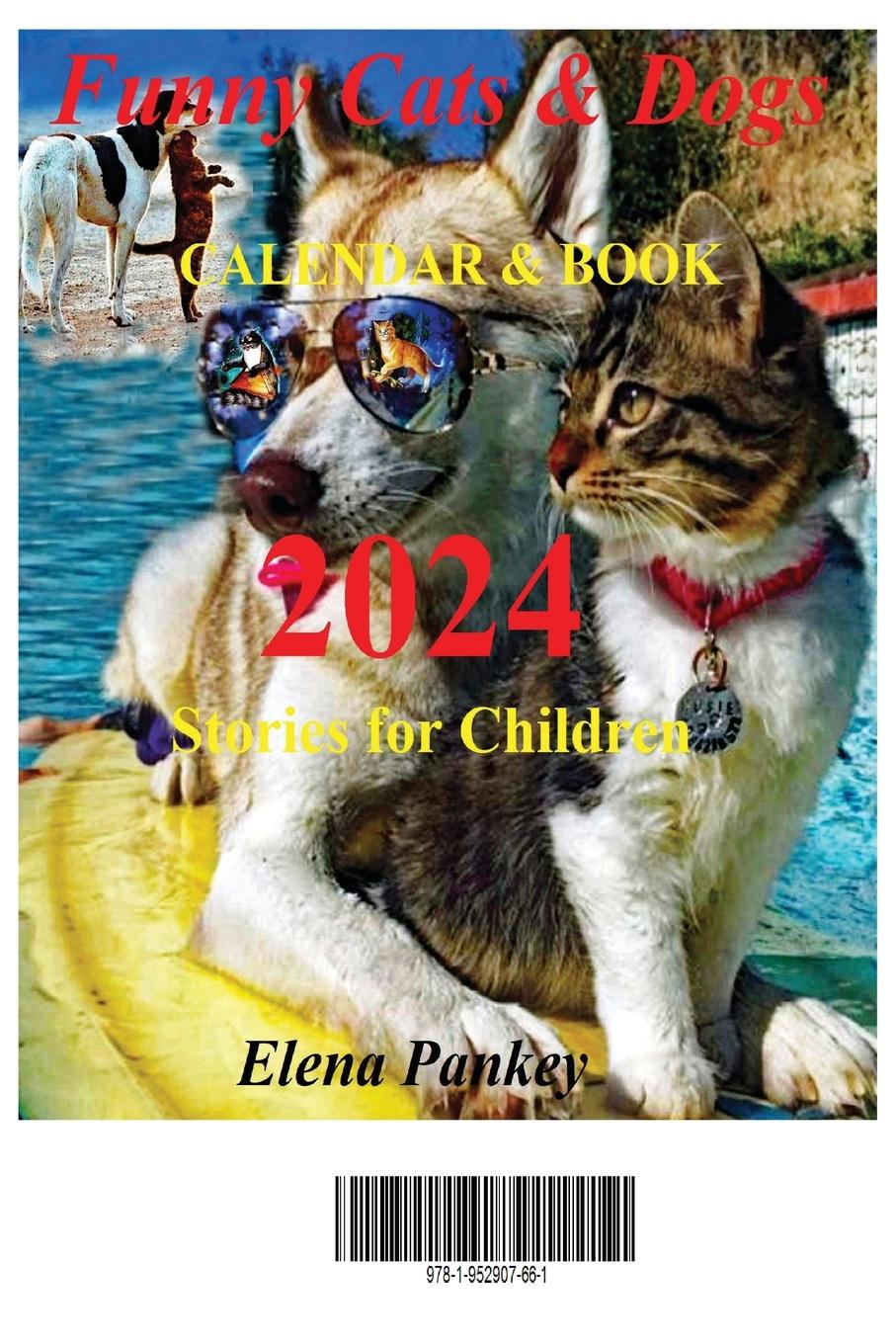 Kniha Funny Cats & Dogs Calendar & Book 2024. Stories for Children & Adults 