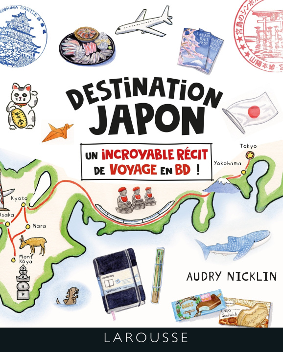 Carte Destination Japon, le guide en BD 