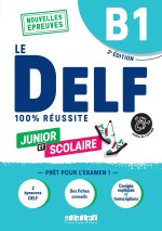 Carte DELF B1 Scolaire et  Junior  100% reussite - 2ème édition - Livre + didierfle.app Romain Chrétien