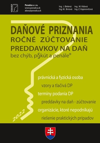 Книга Daňové priznania FO a PO za rok 2022 