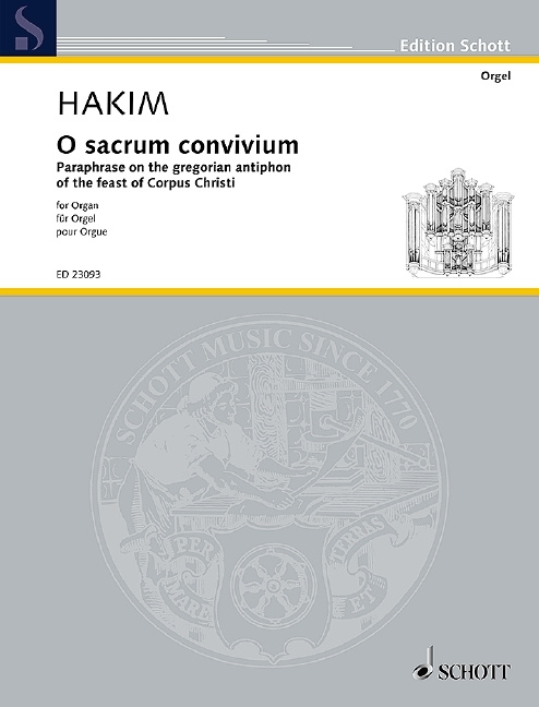 Tiskani izdelki O sacrum  convivium 
