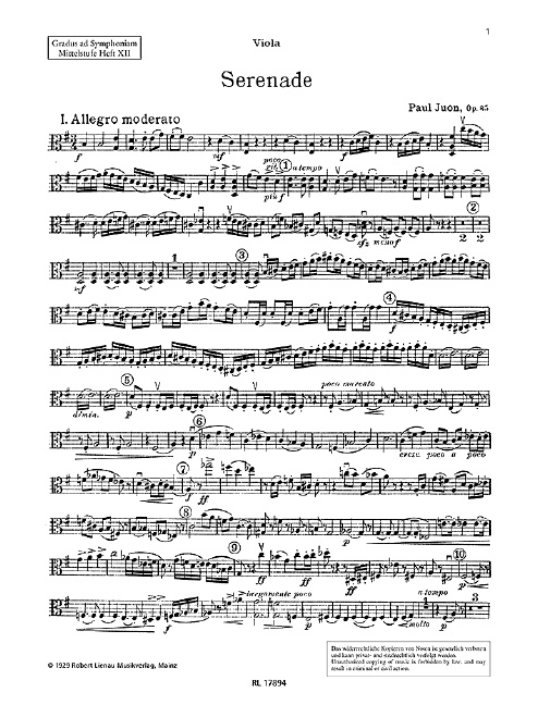 Tiskani izdelki Serenade 