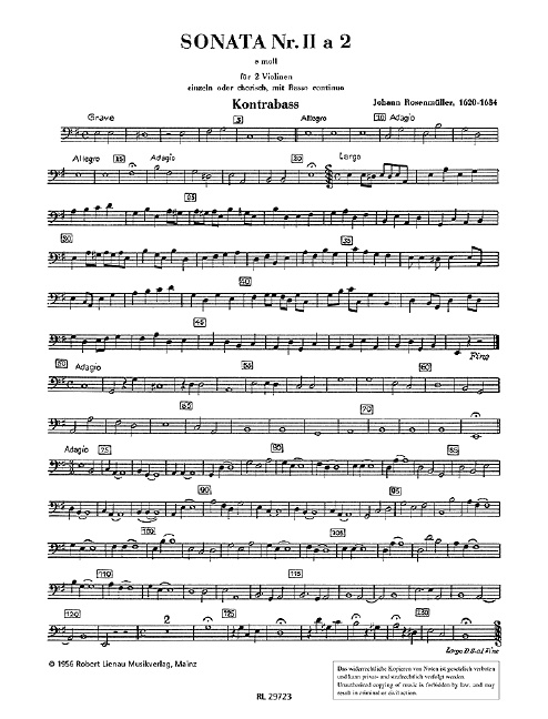 Prasa Sonata No. 2 E minor a 2 