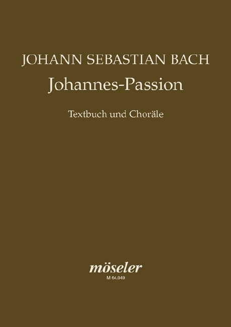 Materiale tipărite St John Passion 