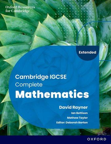 Книга Cambridge IGCSE Complete Mathematics Extended: Student Book Sixth Edition  (Paperback) 