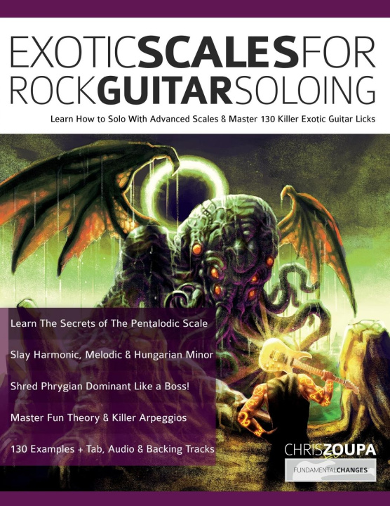 Knjiga Exotic Scales for Rock Guitar Soloing Joseph Alexander