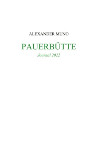 Knjiga Pauerbütte 