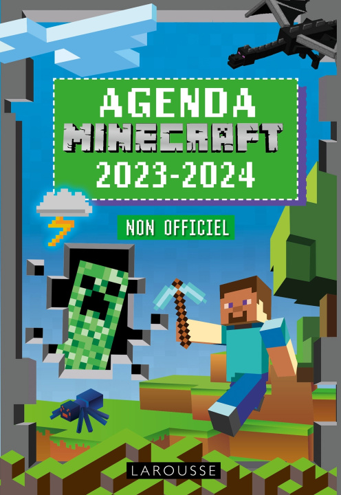 Naptár/Határidőnapló Agenda scolaire MINECRAFT non officiel  2023-2024 