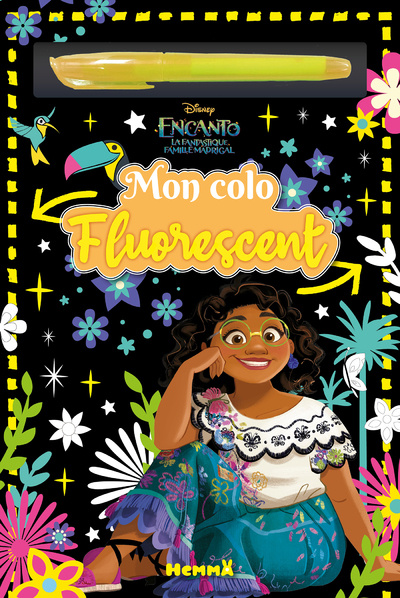 Könyv Disney Encanto - Mon colo Fluorescent (Fluo jaune) 