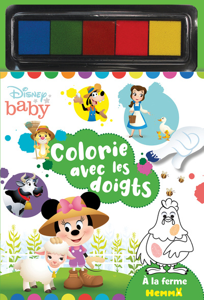 Livre Disney Baby - Colorie avec les doigts - A la ferme 