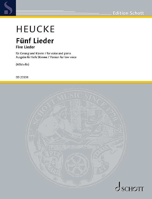 Tiskani izdelki Fünf Lieder 