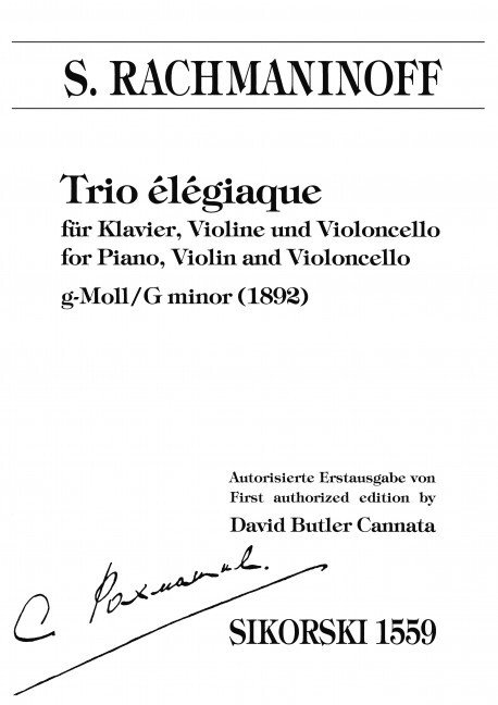 Tiskovina Trio élégiaque 