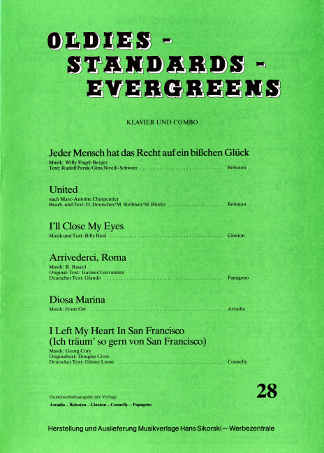 Tiskani izdelki Oldies - Standards - Evergreens 