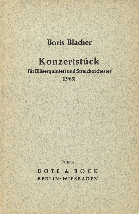 Tiskani izdelki Konzertstück 