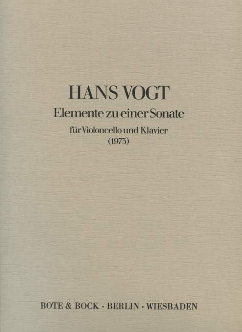 Tiskani izdelki Elemente zu einer Sonate 