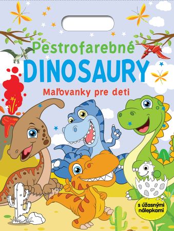 Książka Pestrofarebné dinosaury - Maľovanky pre deti 