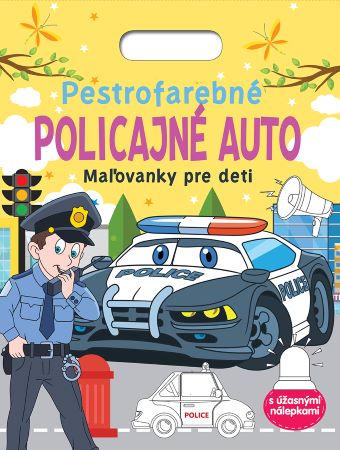 Kniha Pestrofarebné policajné auto - Maľovanky pre deti 