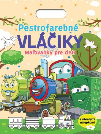 Książka Pestrofarebné vláčiky - Maľovanky pre deti 