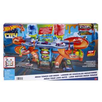 Játék Hot Wheels City Mega Turm-Autowaschanlage 