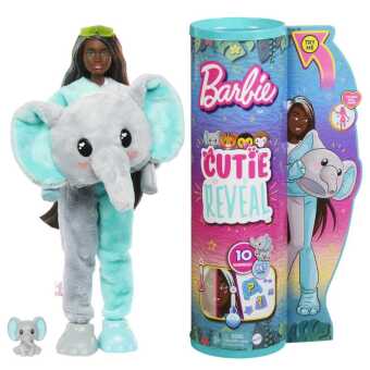 Hra/Hračka Cutie Reveal Barbie Jungle Series - Elephant Mattel