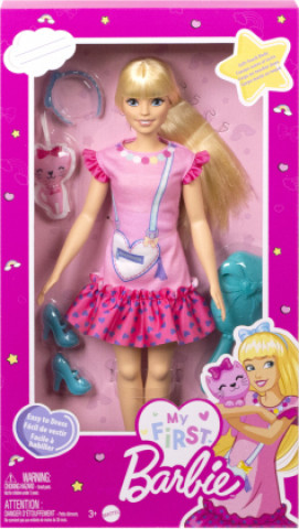 Joc / Jucărie My First Barbie Core Doll with Kitten (blonde Haare) 