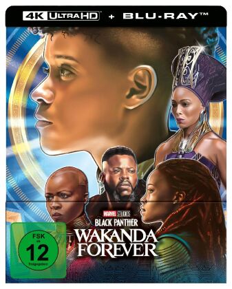 Filmek Black Panther: Wakanda Forever, 1 4K UHD-Blu-ray + 1 Blu-ray (Steelbook - Wakanda) Ryan Coogler