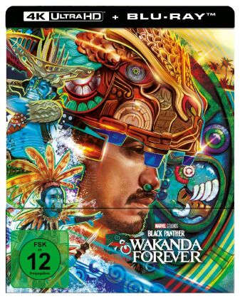 Видео Black Panther: Wakanda Forever, 1 4K UHD-Blu-ray + 1 Blu-ray (Steelbook - Talokan) Ryan Coogler