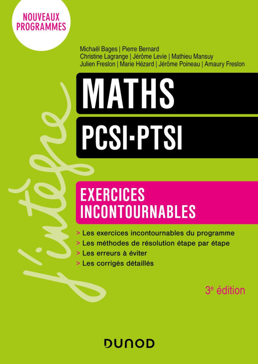 Kniha Maths Exercices incontournables PCSI-PTSI - 3e éd. Julien Freslon