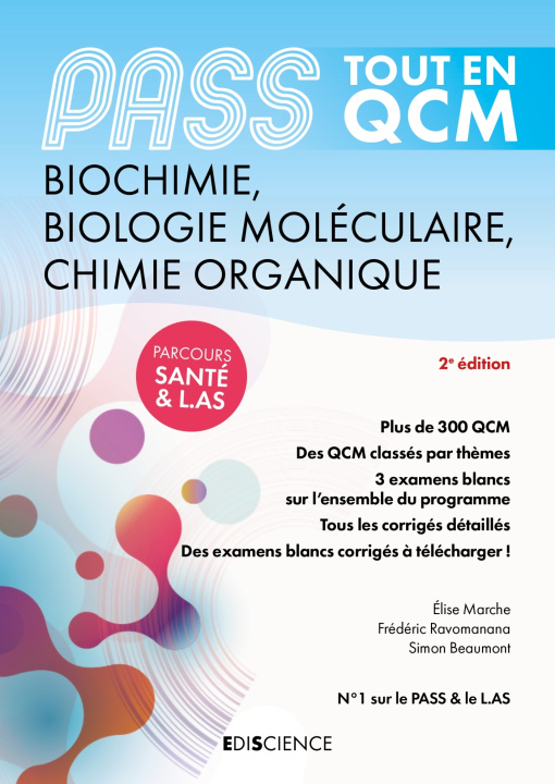 Книга PASS Tout en QCM Biochimie, Biologie moléculaire, Chimie organique - 4e éd. Elise Marche