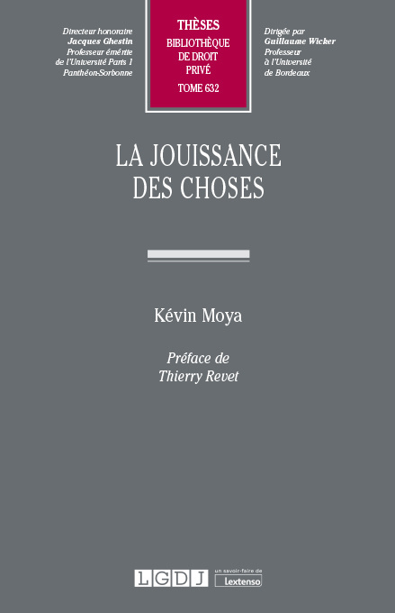 Kniha La jouissance des choses Moya
